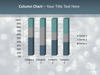 Snowflakes Blink Blurred PowerPoint Template