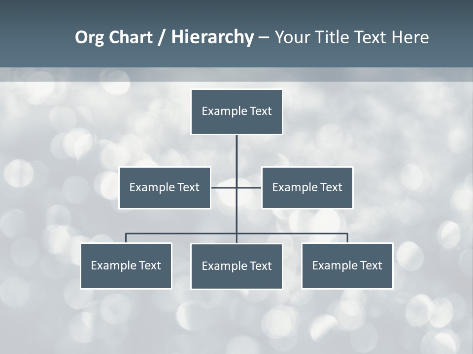 Snowflakes Blink Blurred PowerPoint Template