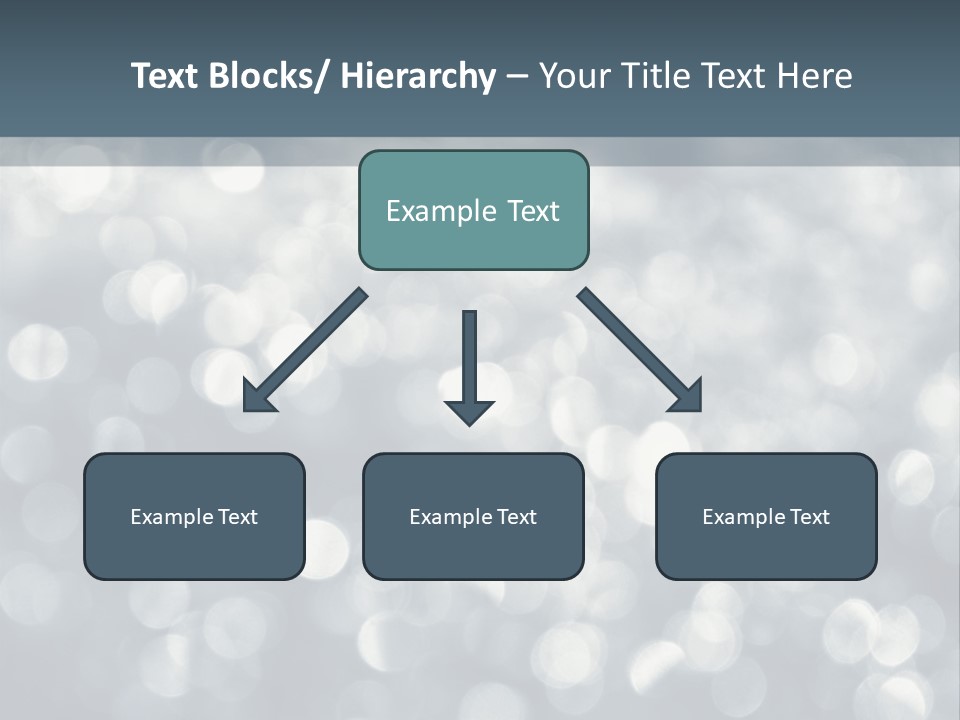 Snowflakes Blink Blurred PowerPoint Template