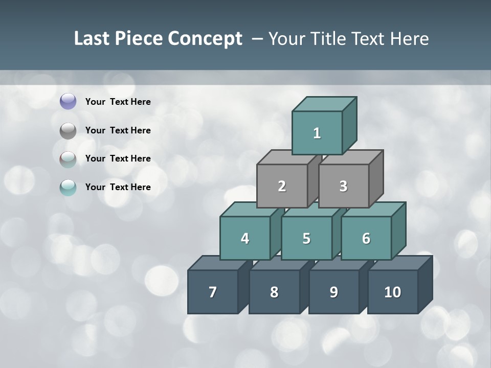 Snowflakes Blink Blurred PowerPoint Template