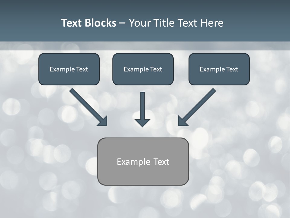 Snowflakes Blink Blurred PowerPoint Template