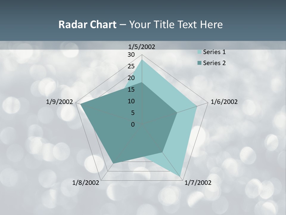 Snowflakes Blink Blurred PowerPoint Template