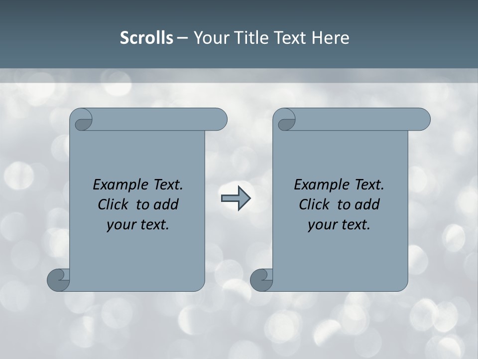Snowflakes Blink Blurred PowerPoint Template