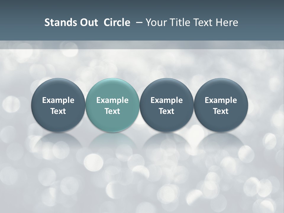 Snowflakes Blink Blurred PowerPoint Template