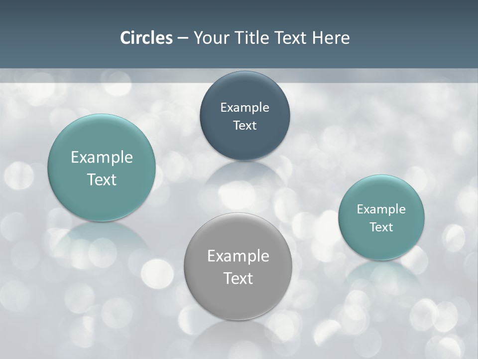 Snowflakes Blink Blurred PowerPoint Template