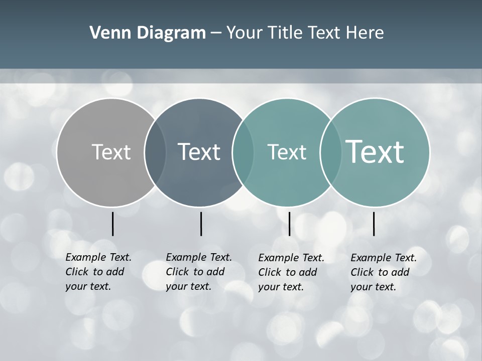 Snowflakes Blink Blurred PowerPoint Template