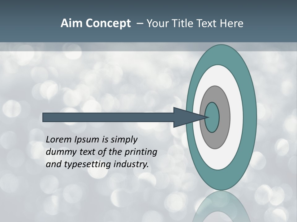 Snowflakes Blink Blurred PowerPoint Template