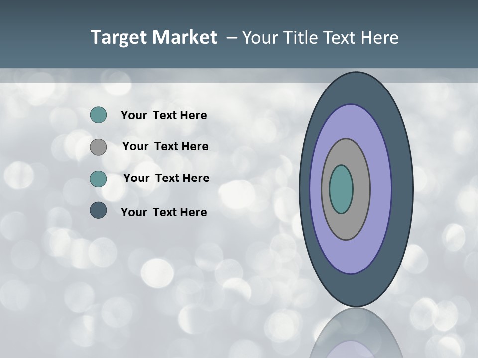 Snowflakes Blink Blurred PowerPoint Template