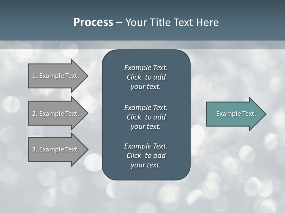 Snowflakes Blink Blurred PowerPoint Template