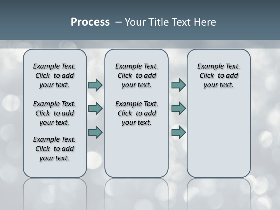 Snowflakes Blink Blurred PowerPoint Template