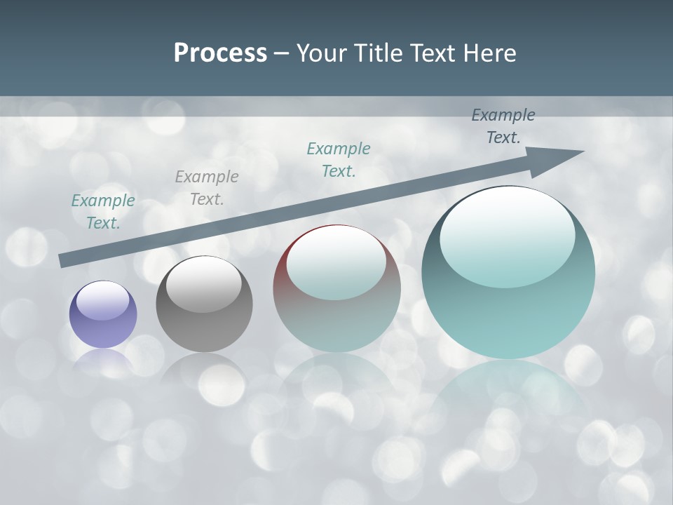Snowflakes Blink Blurred PowerPoint Template