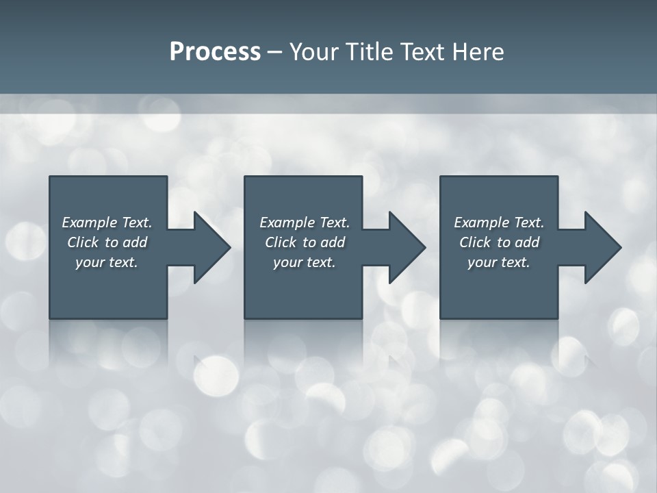 Snowflakes Blink Blurred PowerPoint Template
