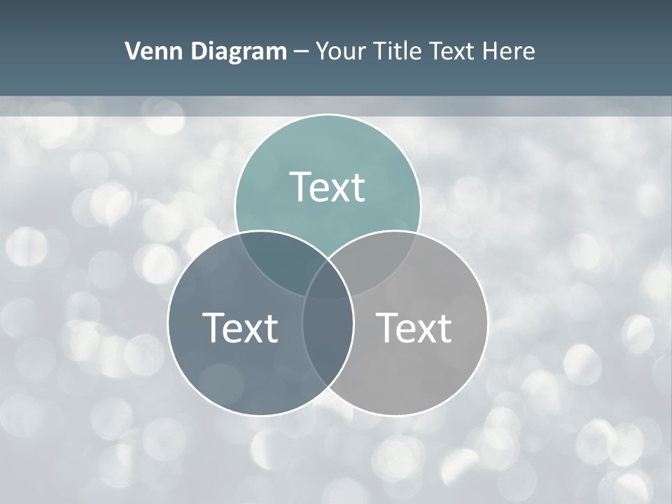 Snowflakes Blink Blurred PowerPoint Template