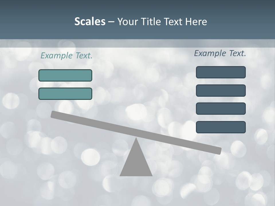 Snowflakes Blink Blurred PowerPoint Template