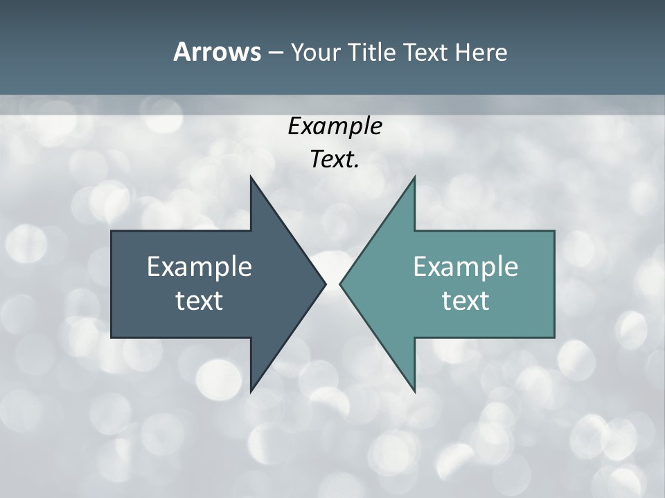 Snowflakes Blink Blurred PowerPoint Template
