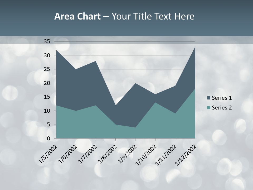 Snowflakes Blink Blurred PowerPoint Template