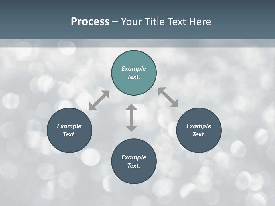 Snowflakes Blink Blurred PowerPoint Template