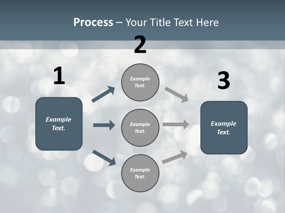 Snowflakes Blink Blurred PowerPoint Template