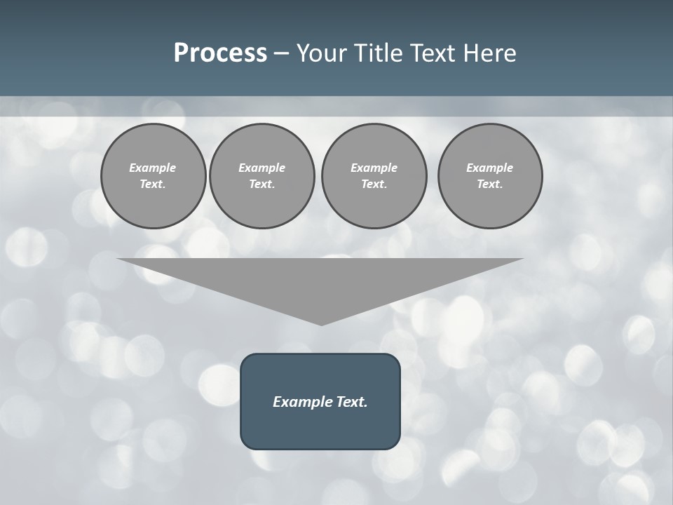 Snowflakes Blink Blurred PowerPoint Template