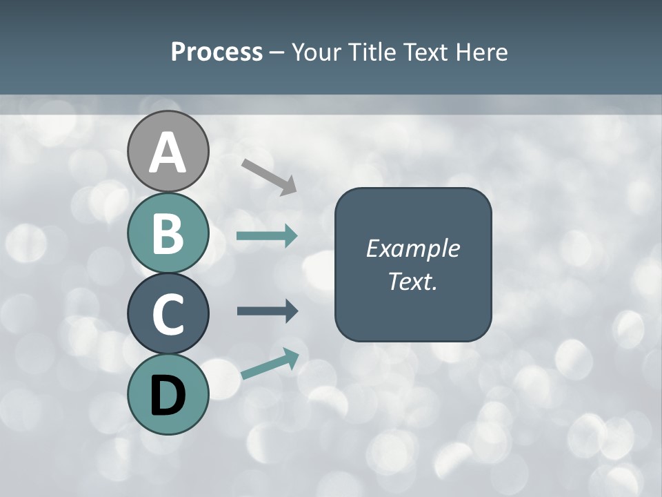Snowflakes Blink Blurred PowerPoint Template