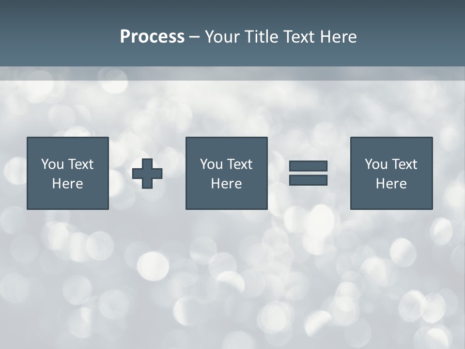 Snowflakes Blink Blurred PowerPoint Template