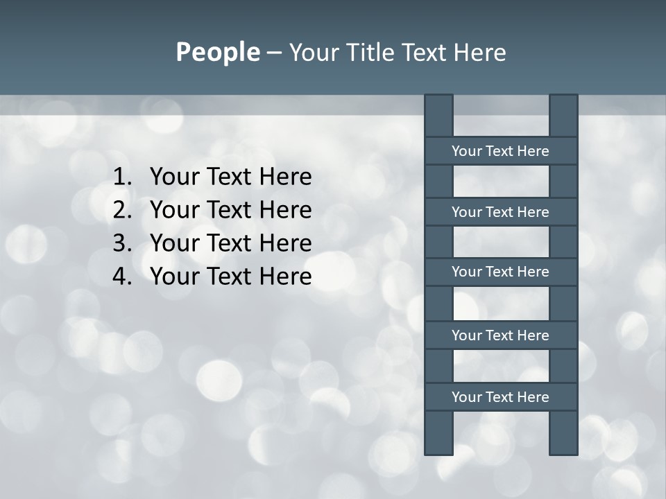 Snowflakes Blink Blurred PowerPoint Template