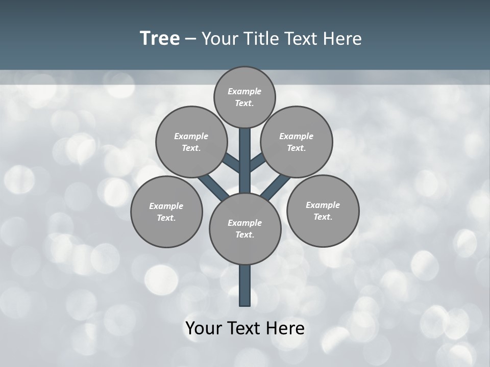 Snowflakes Blink Blurred PowerPoint Template