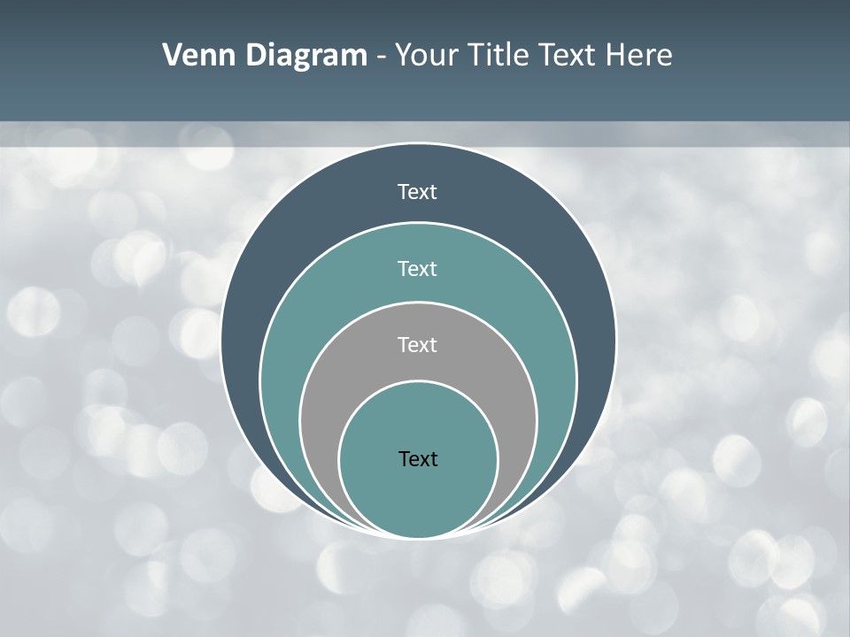 Snowflakes Blink Blurred PowerPoint Template