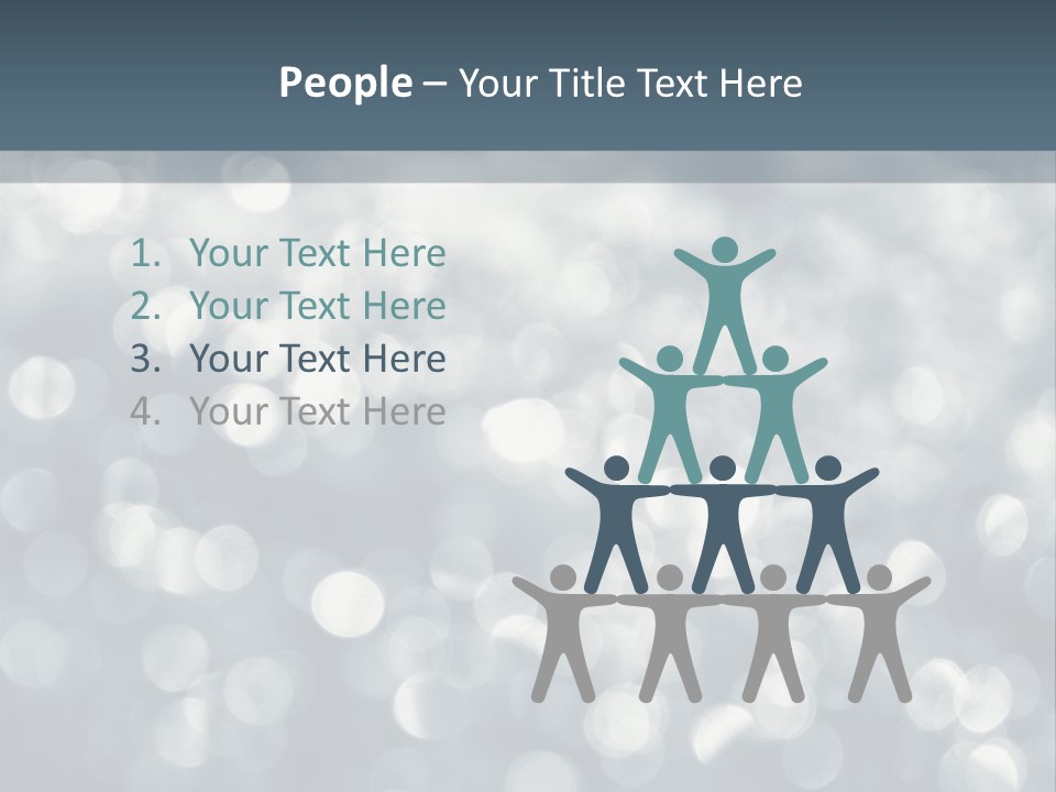 Snowflakes Blink Blurred PowerPoint Template