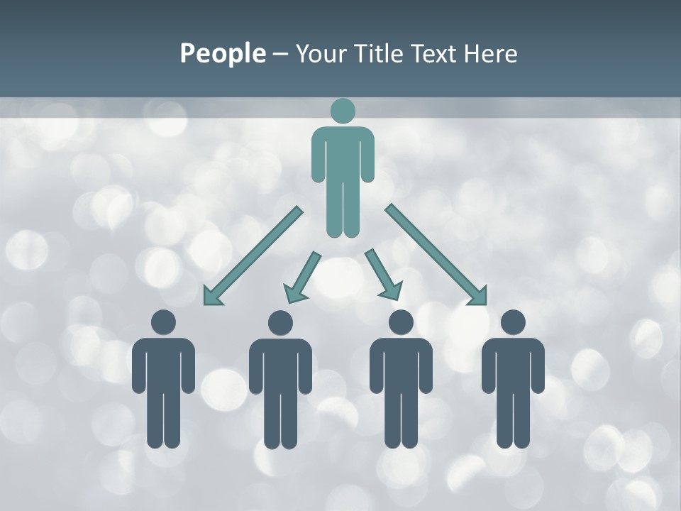 Snowflakes Blink Blurred PowerPoint Template