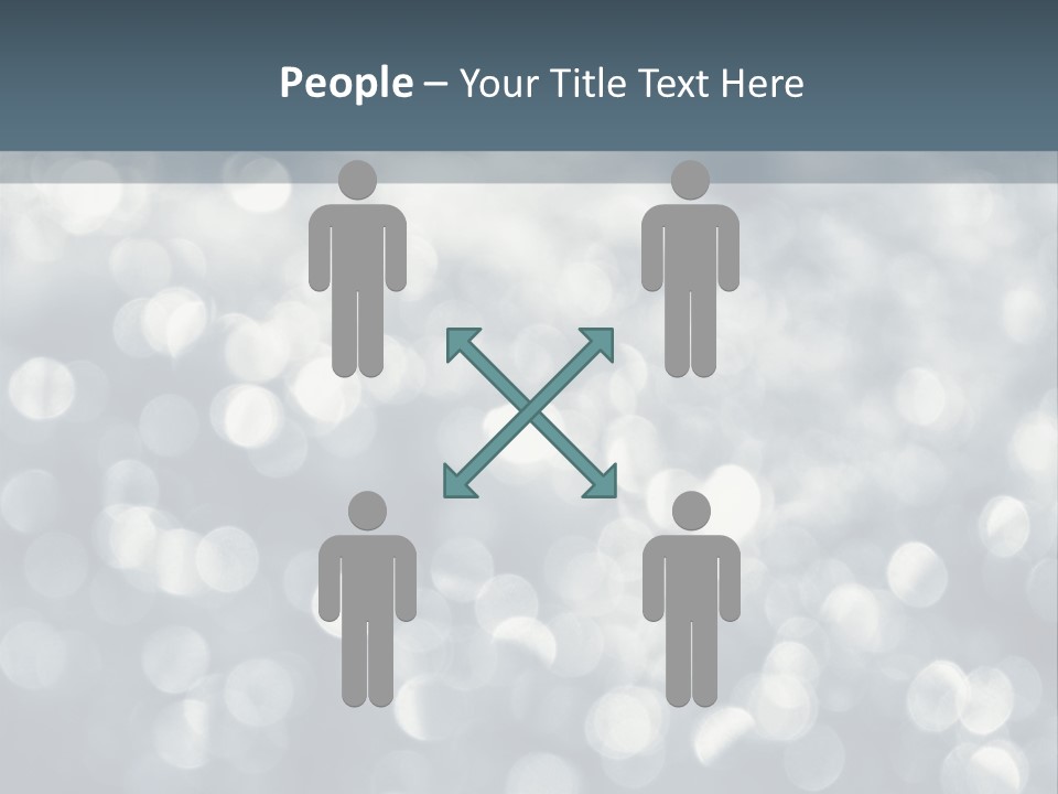 Snowflakes Blink Blurred PowerPoint Template