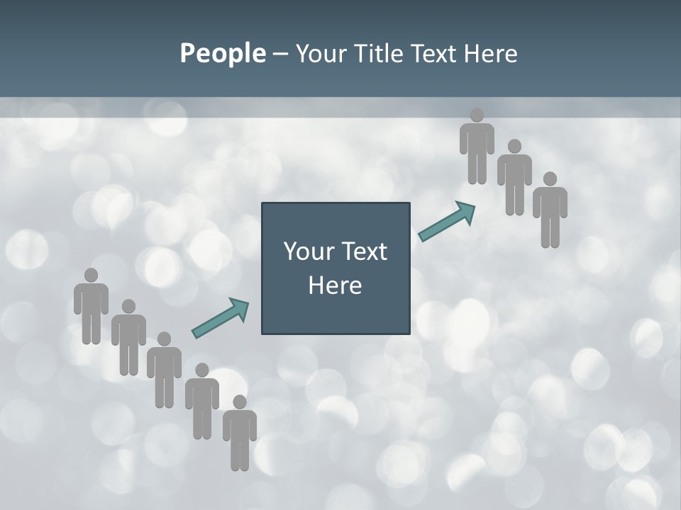 Snowflakes Blink Blurred PowerPoint Template