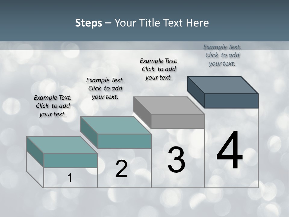 Snowflakes Blink Blurred PowerPoint Template