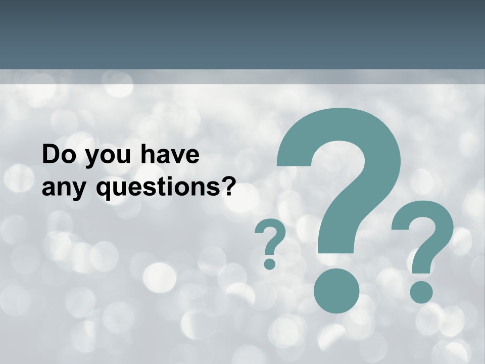 Snowflakes Blink Blurred PowerPoint Template