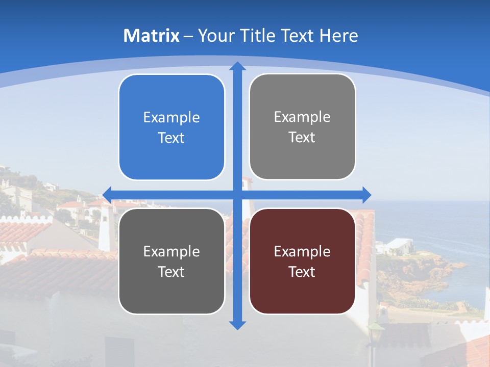 Tranquil White Leisure PowerPoint Template