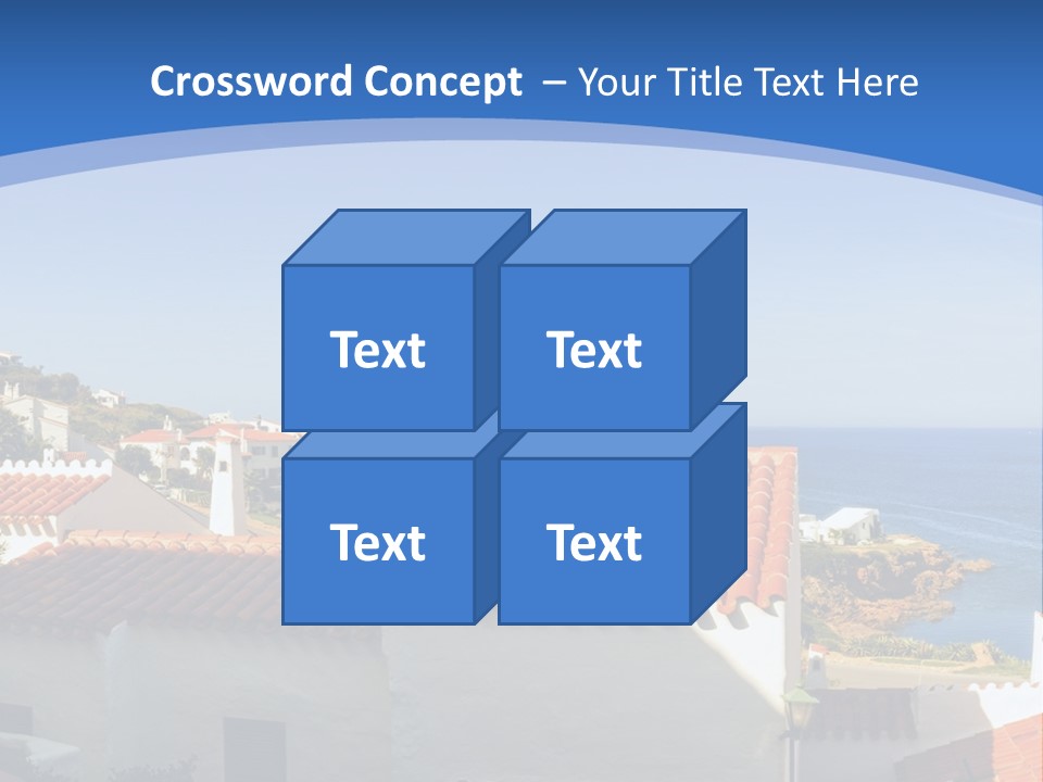 Tranquil White Leisure PowerPoint Template