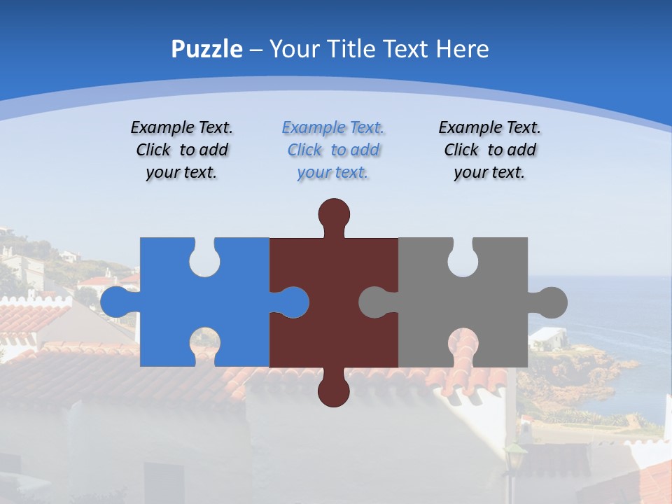 Tranquil White Leisure PowerPoint Template