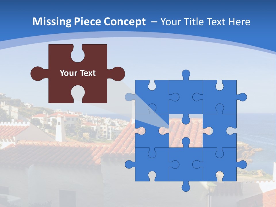 Tranquil White Leisure PowerPoint Template