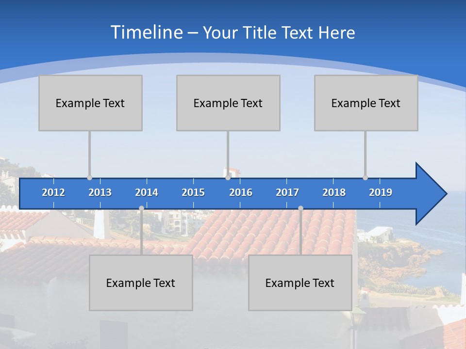 Tranquil White Leisure PowerPoint Template