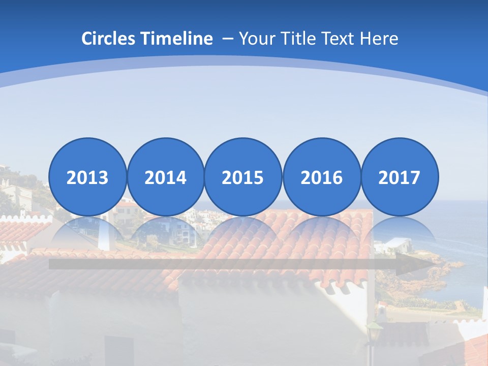 Tranquil White Leisure PowerPoint Template