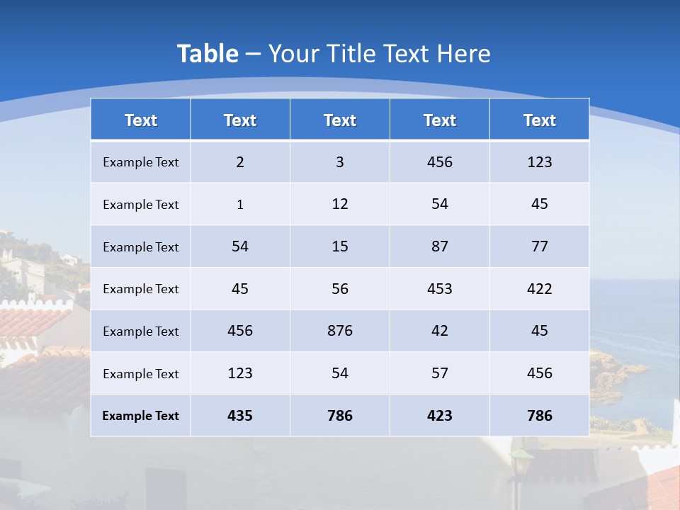 Tranquil White Leisure PowerPoint Template
