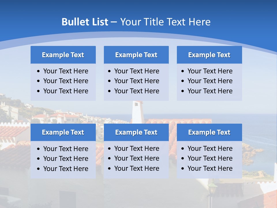 Tranquil White Leisure PowerPoint Template