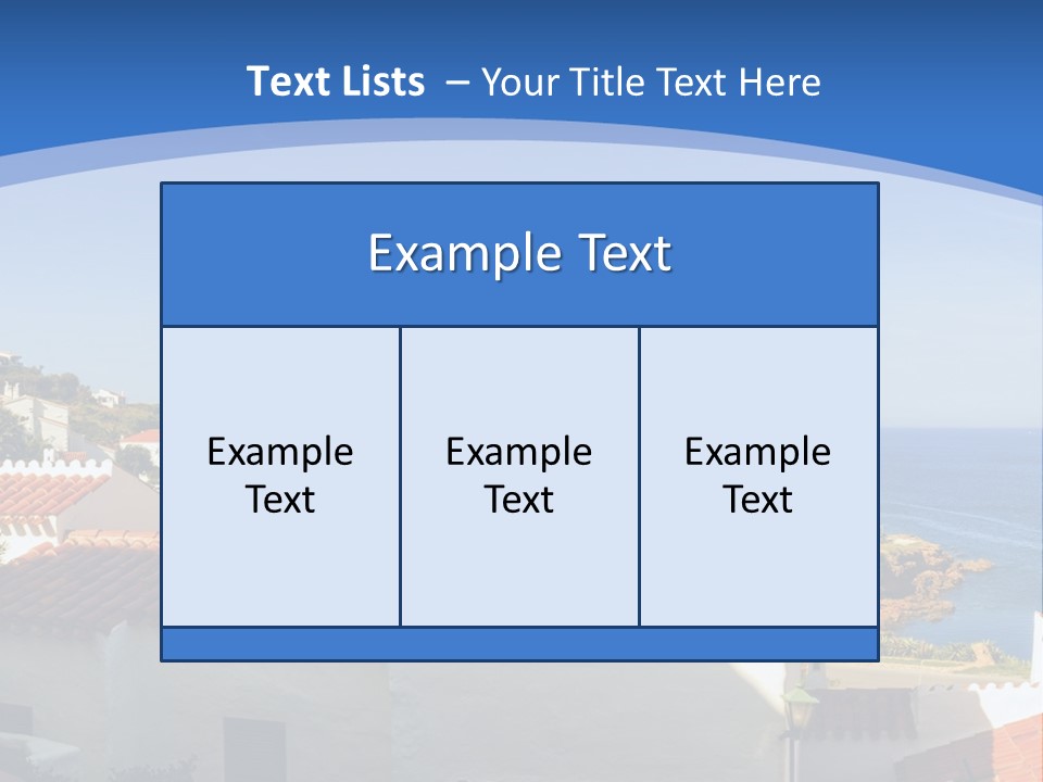 Tranquil White Leisure PowerPoint Template