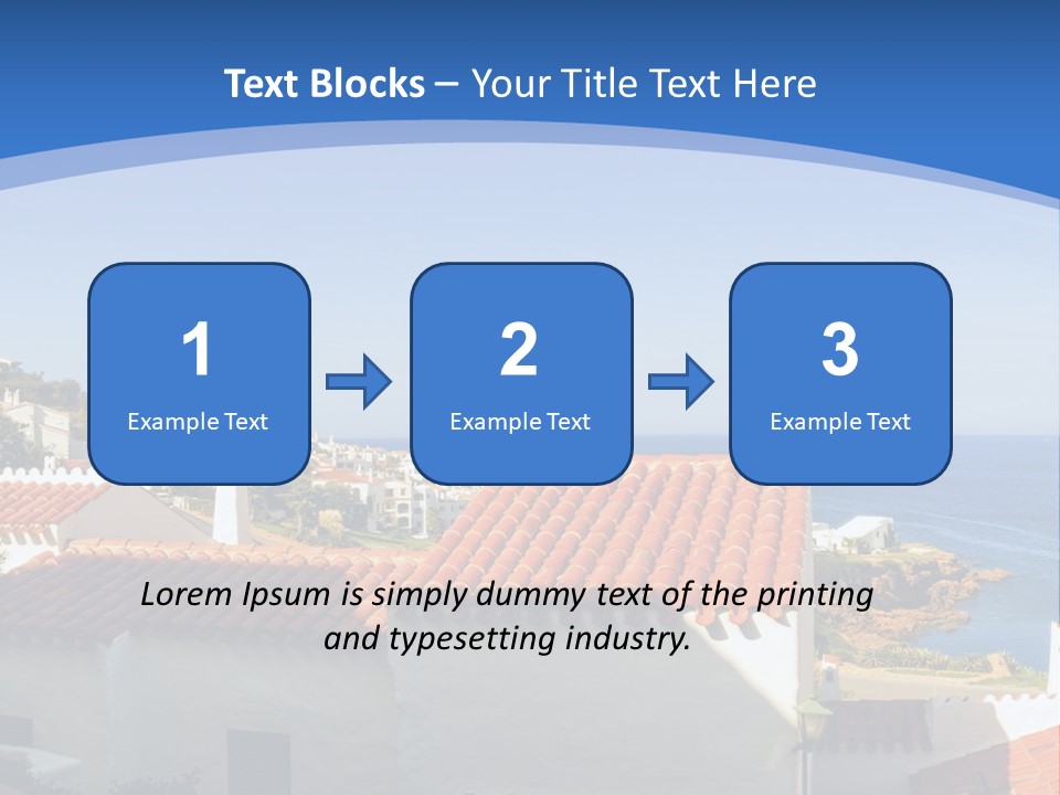 Tranquil White Leisure PowerPoint Template