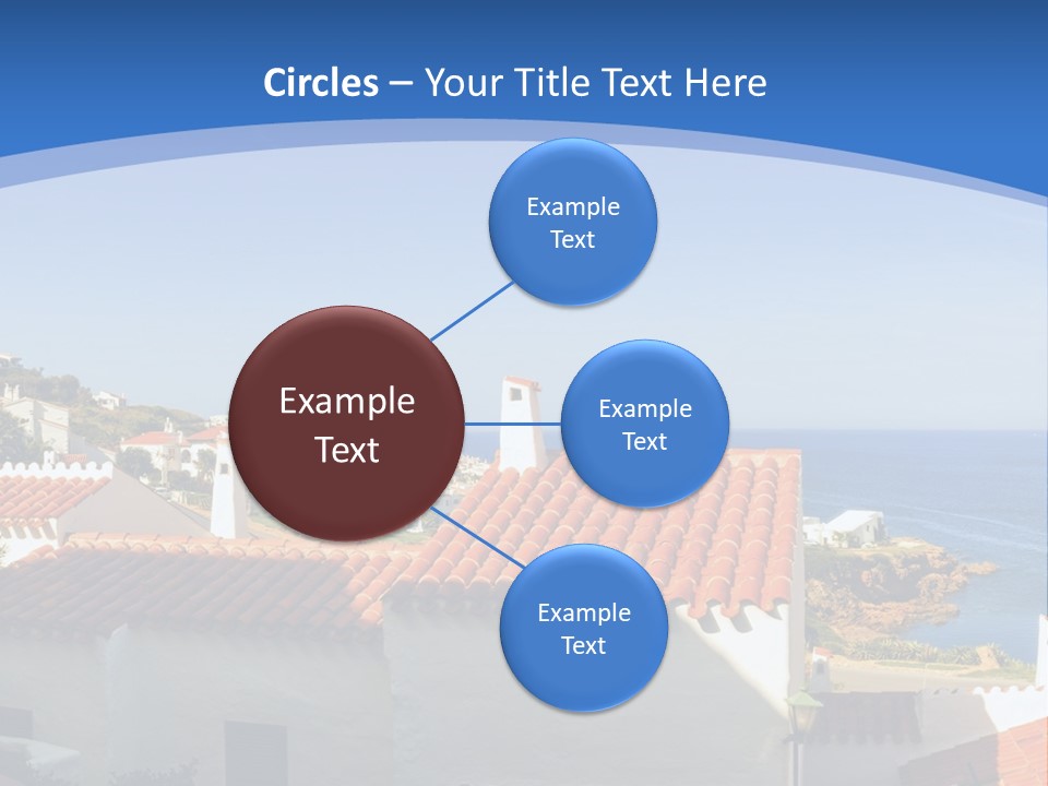 Tranquil White Leisure PowerPoint Template