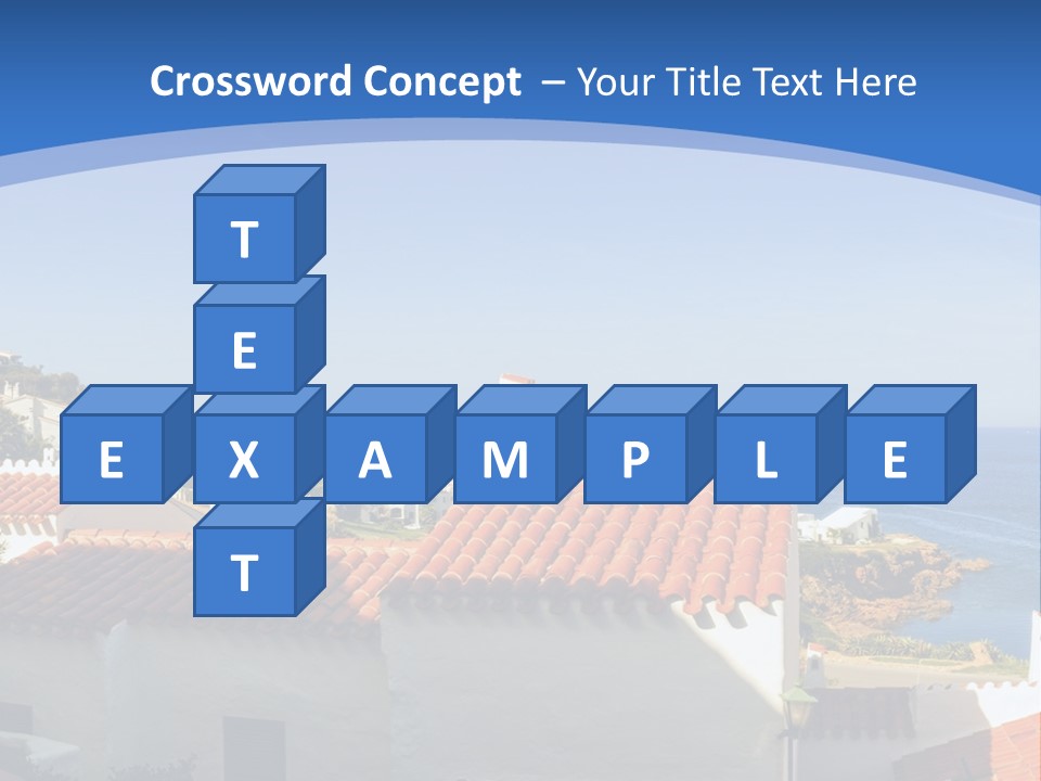 Tranquil White Leisure PowerPoint Template