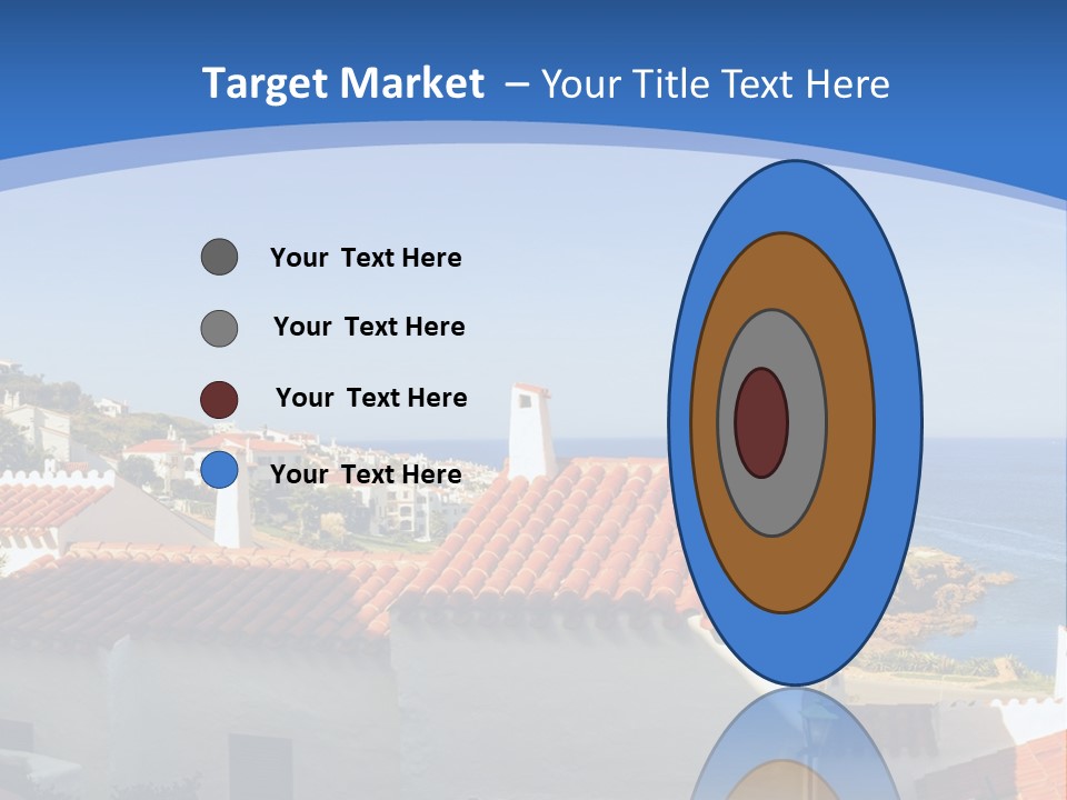 Tranquil White Leisure PowerPoint Template