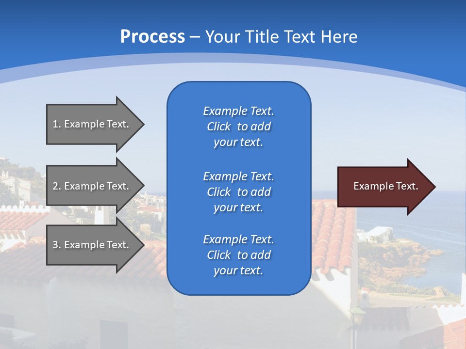 Tranquil White Leisure PowerPoint Template