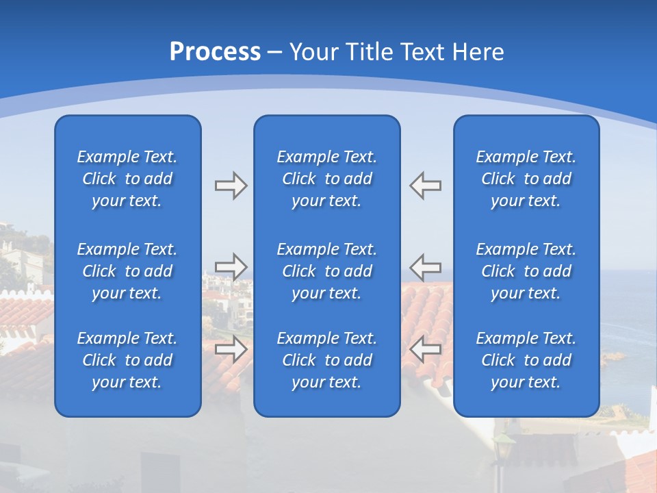 Tranquil White Leisure PowerPoint Template