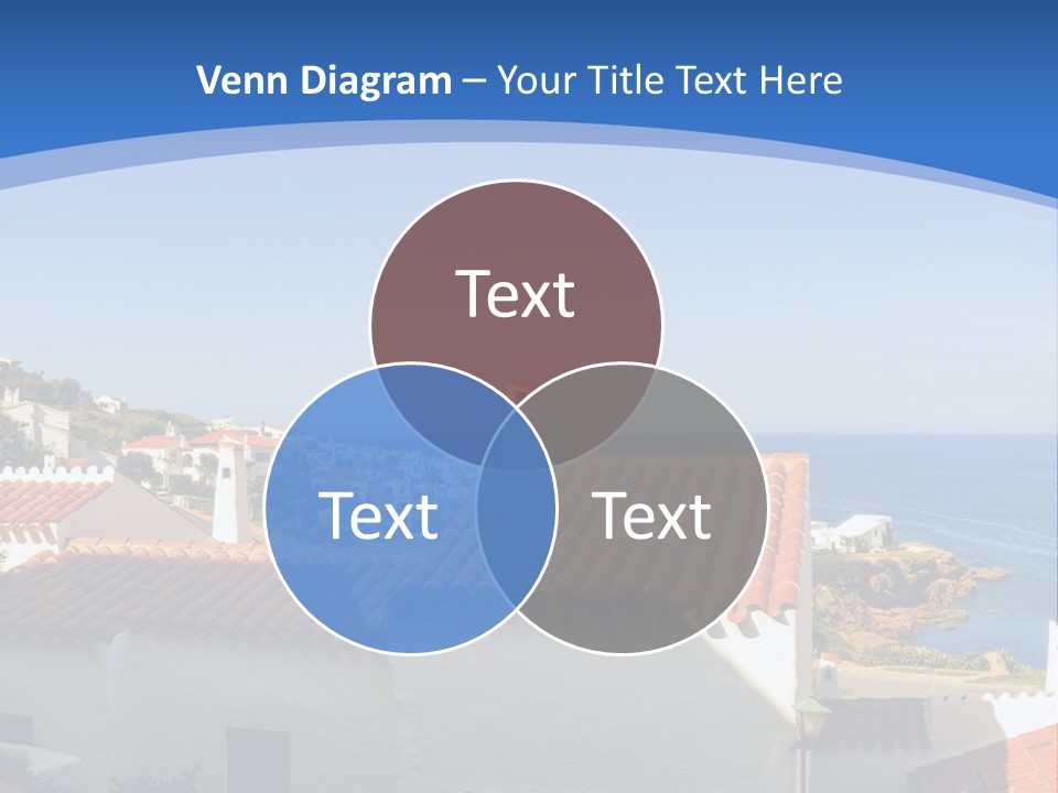 Tranquil White Leisure PowerPoint Template